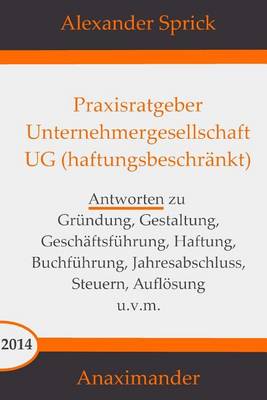 Book cover for Praxisratgeber Unternehmergesellschaft UG (haftungsbeschrankt)