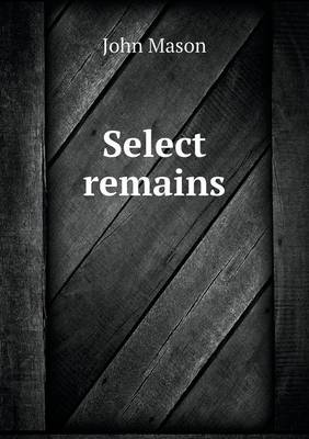 Book cover for Select Remains