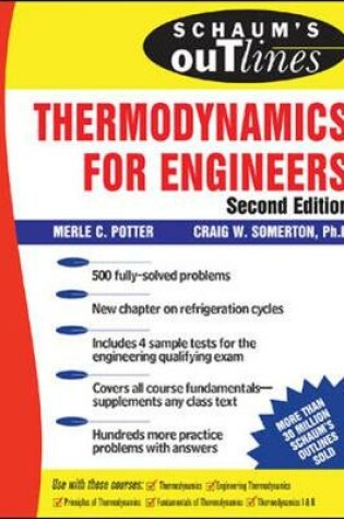 Cover of Schaum's Outline of Engineering Thermodynamics