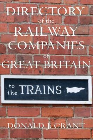 Cover of Directory of the Railway Companies of Great Britain