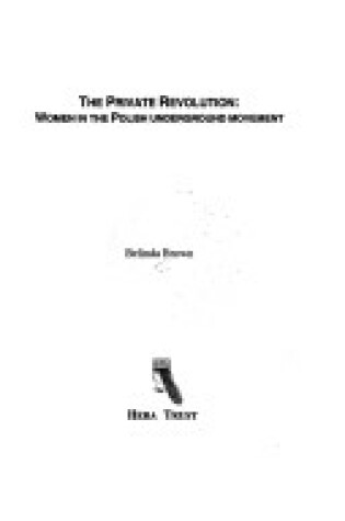 Cover of The Private Revolution