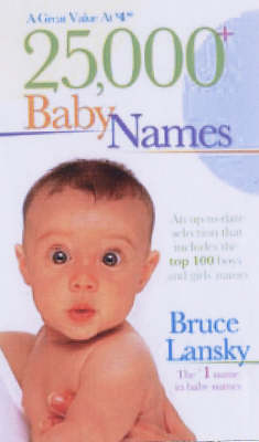 Book cover for 25,000+ Baby Names