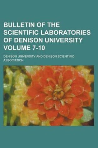 Cover of Bulletin of the Scientific Laboratories of Denison University (Volume 9)