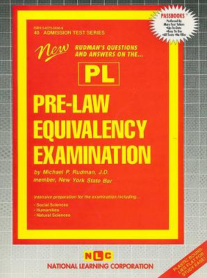 Book cover for PRE-LAW EQUIVALENCY EXAMINATION (PL)