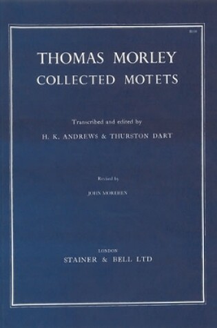 Cover of Complete Motets for Four, Five and Six Voices