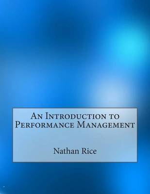 Book cover for An Introduction to Performance Management