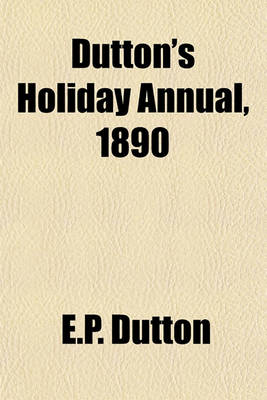 Book cover for Dutton's Holiday Annual, 1890