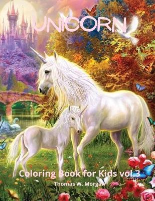 Book cover for Unicorn Coloring Book for Kids vol.3