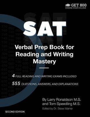 Book cover for SAT Verbal Prep Book for Reading and Writing Mastery