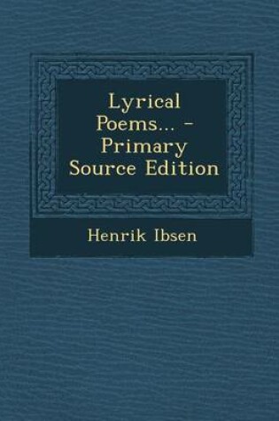Cover of Lyrical Poems...