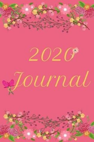 Cover of 2020 Pink and Green Floral Notebook