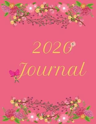 Book cover for 2020 Pink and Green Floral Notebook