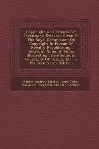 Cover of Copyright and Patents for Inventions
