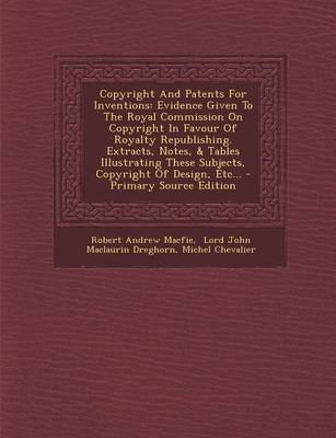 Book cover for Copyright and Patents for Inventions