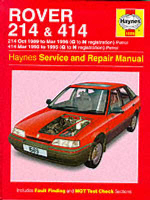 Book cover for Rover 214 and 414 (89-96) Service and Repair Manual