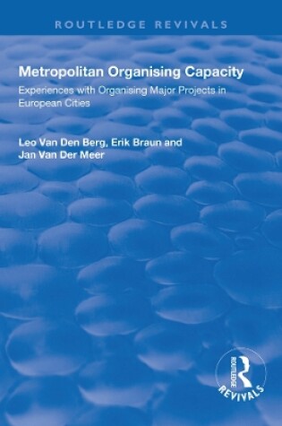 Cover of Metropolitan Organising Capacity