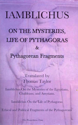 Cover of Iamblichus on the Mysteries and Life of Pythagoras