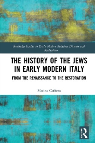 Cover of The History of the Jews in Early Modern Italy