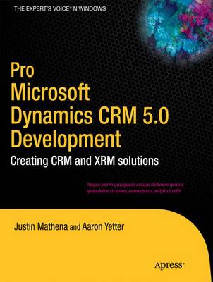 Cover of Pro Microsoft Dynamics CRM 2011 Development