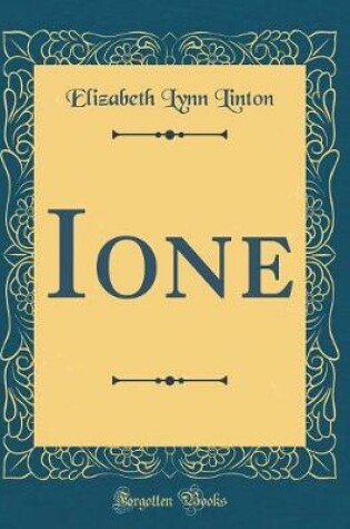 Cover of Ione (Classic Reprint)