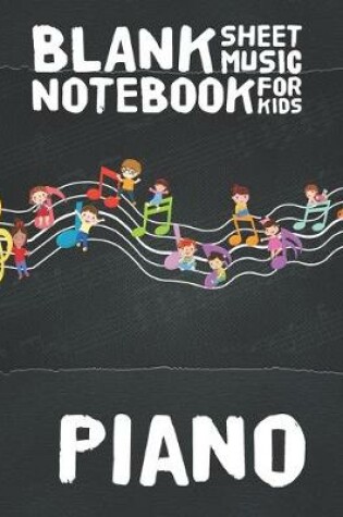 Cover of Blank Sheet Music Notebook for Kids