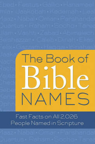 Cover of The Book of Bible Names