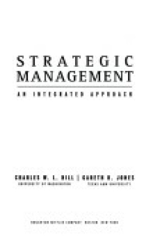 Cover of Strategic Management Sixth Edition, Custom Publication