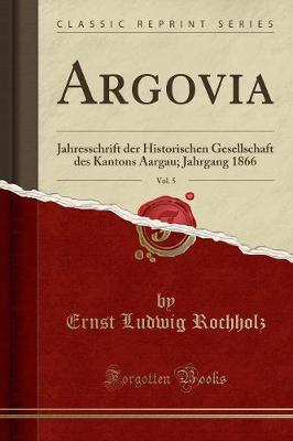 Book cover for Argovia, Vol. 5