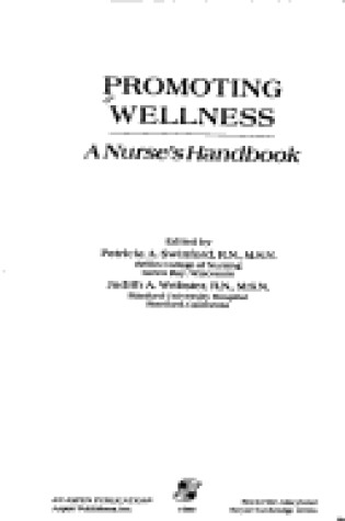 Cover of Prom Well; Nurses Hndbk CB