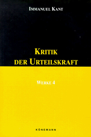 Cover of Kant IV: Kritik Der Urteilskraft