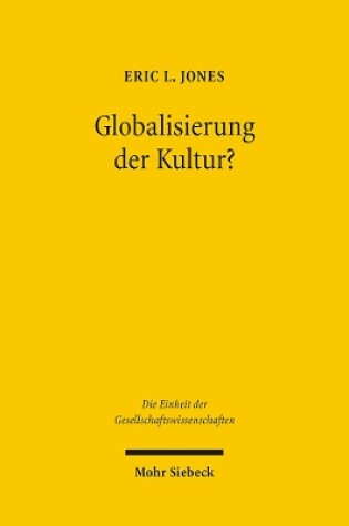 Cover of Globalisierung der Kultur?