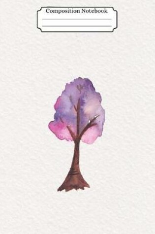 Cover of Composition Notebook Watercolor Tree Design Vol 12