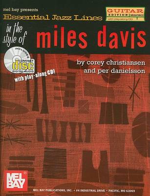 Book cover for Essential Jazz Lines in the Style of Miles Davis: Guitar Edition