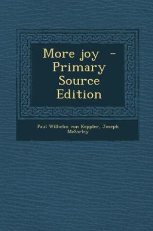 Cover of More Joy