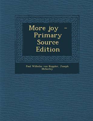 Book cover for More Joy