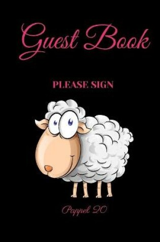 Cover of Guest Book - Happy Sheep for Kids -For any occasion