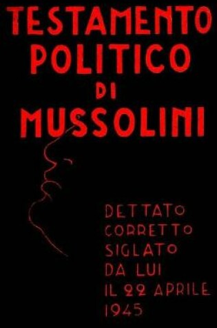 Cover of Testamento politico di Mussolini