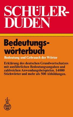 Book cover for Schulerduden Bedeutungsworterbuch