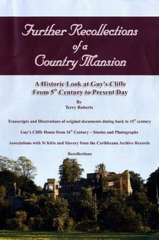 Cover of Further Recollections of a Country Mansion