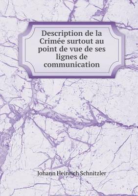 Book cover for Description de la Crimée surtout au point de vue de ses lignes de communication