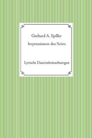 Cover of Impressionen des Seins