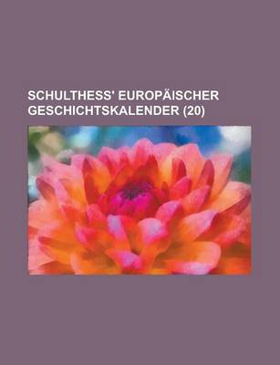 Book cover for Schulthess' Europ Ischer Geschichtskalender (20)