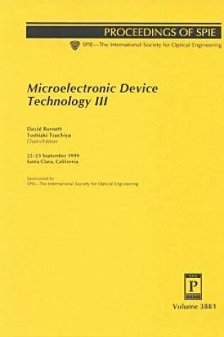 Cover of Microelectric Device Technology Iii