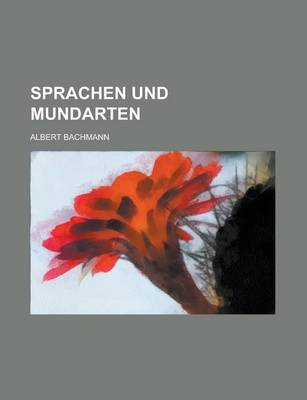 Book cover for Sprachen Und Mundarten