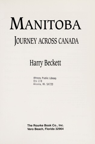 Cover of Manitoba