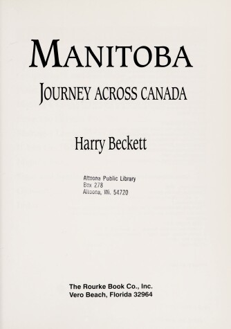 Cover of Manitoba