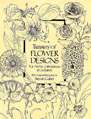 Book cover for Treasury of Flower Designs for Artists, Embroiderers and Craftsmen