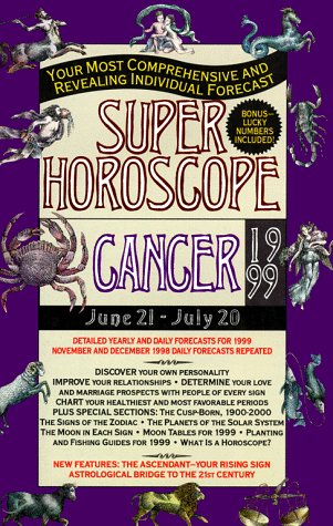 Book cover for Super Horoscope: Cancer 1999