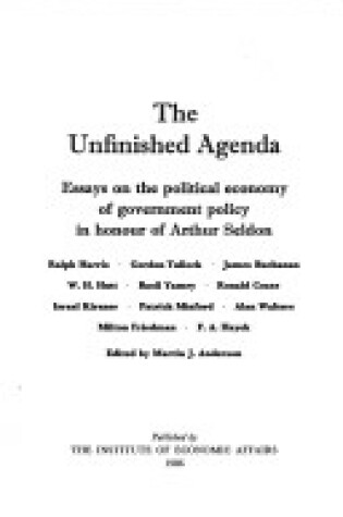 Cover of Unfinished Agenda