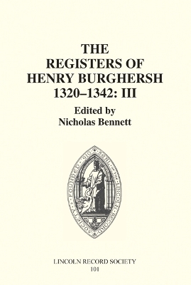 Book cover for The Registers of Bishop Henry Burghersh 1320-1342